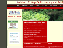 Tablet Screenshot of birdsnestcottage.co.uk